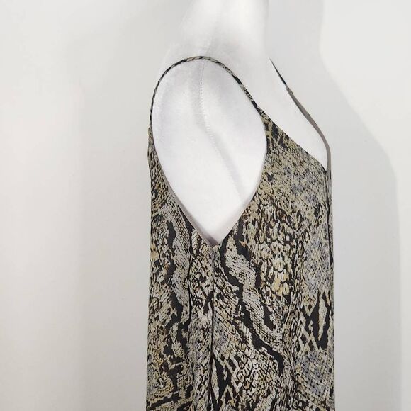 By Together Snakeskin Print Mini Slip Dress Size Small Black and Tan Print Dress - Picture 4 of 8